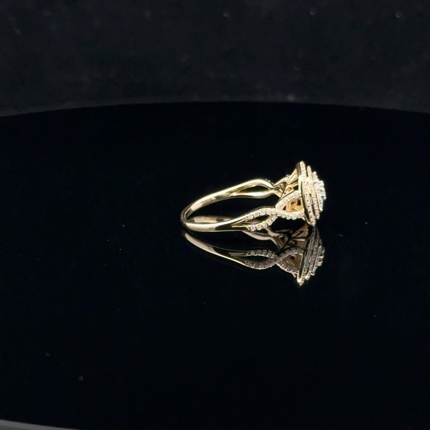 Twist Bridal 0.50ctw G/SI2 - 10KY - Natural Diamond - 52044