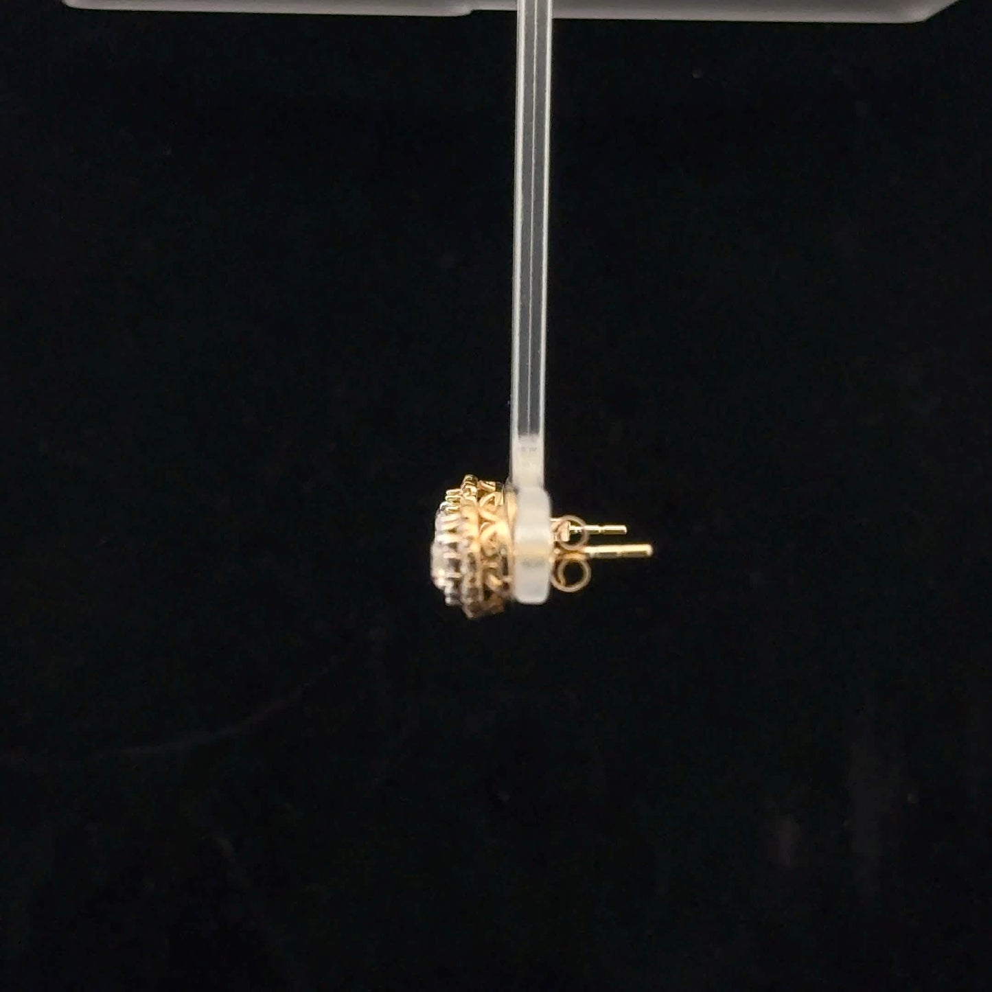 Halo Studs 1.00ctw G/SI2 - 10KY - Natural Diamond - 52045