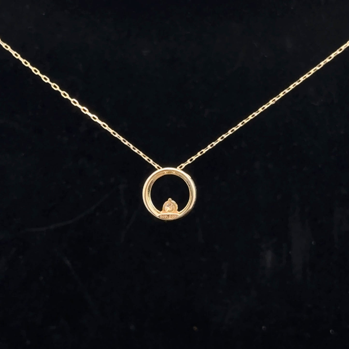 Circle in circle 0.10ctw G/I1 - 10KY - Natural Diamond - 52048