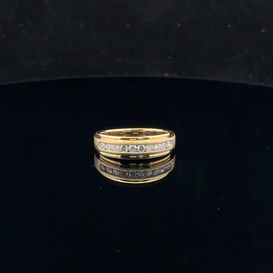 Men's Channel 0.50ctw G/SI1 - 10KY - Natural Diamond - 52050