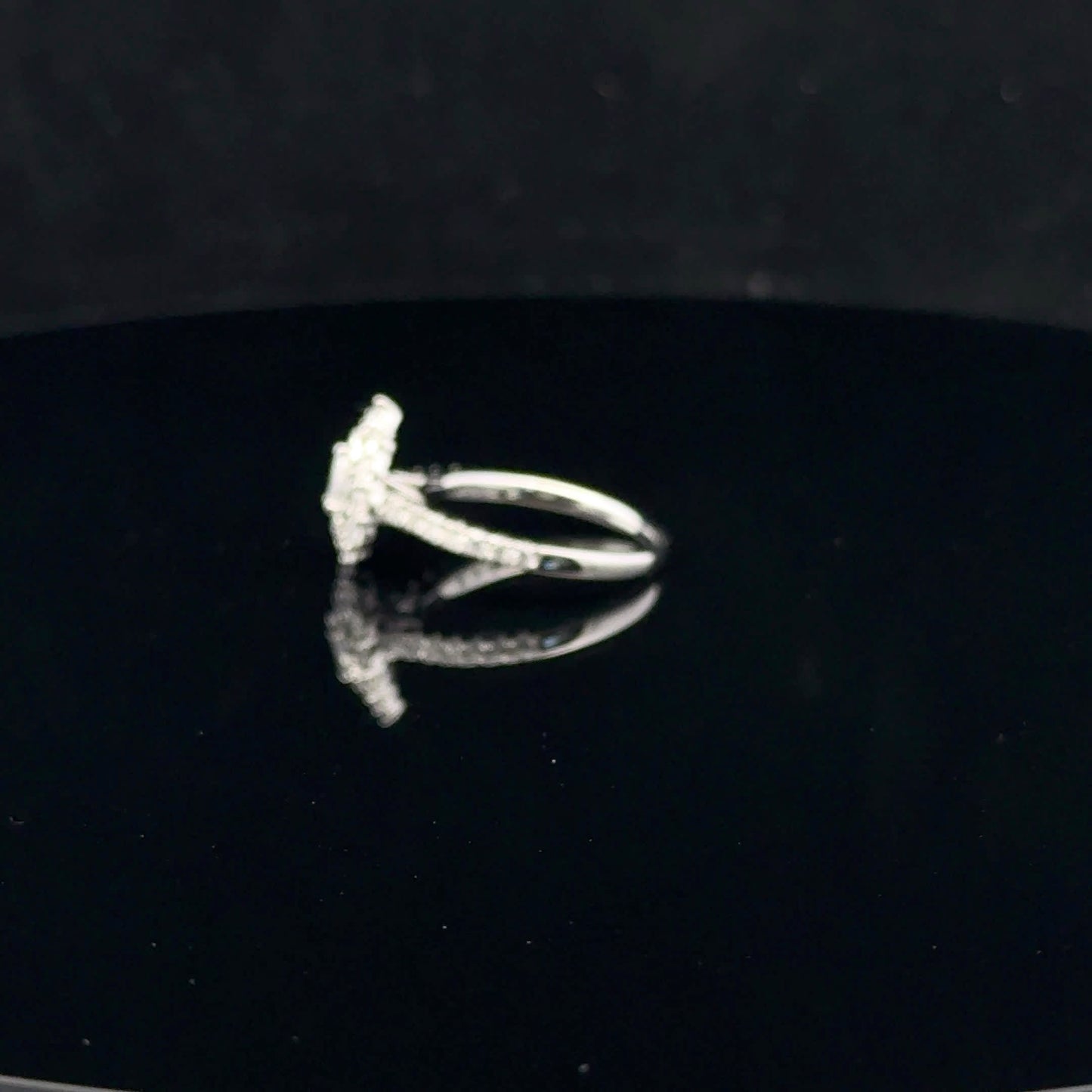 Pear triple halo 1ctw 0.25ct F/SI1 - 14KW - Natural Diamond - 52053