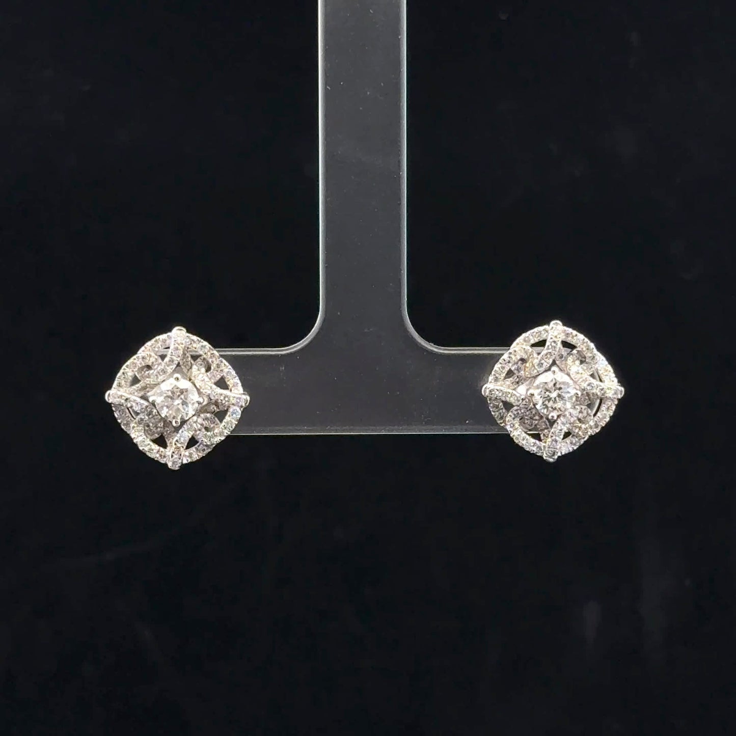 Twist Halo 1ctw G/SI2 - 10KW - Natural Diamond - 52055