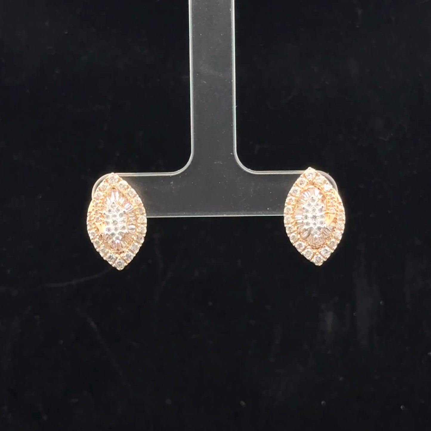 Eye Studs 1ctw G/I - 10KY - Natural Diamond - 52057
