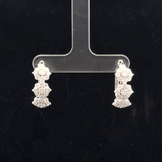 Triple Hoop 2ctw H/I - 14KW - Natural Diamond - 52054