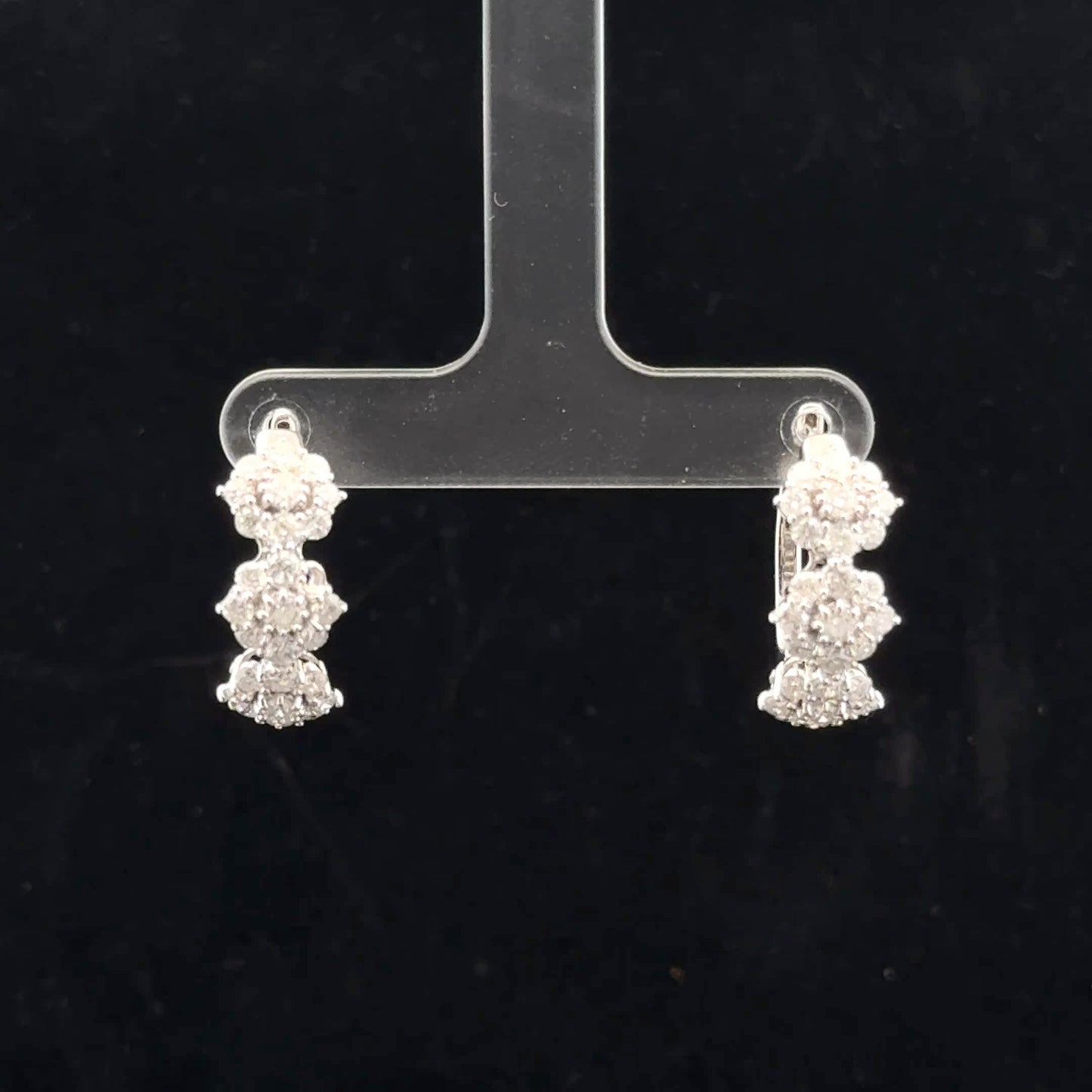 Triple Hoop 2ctw H/I - 14KW - Natural Diamond - 52054