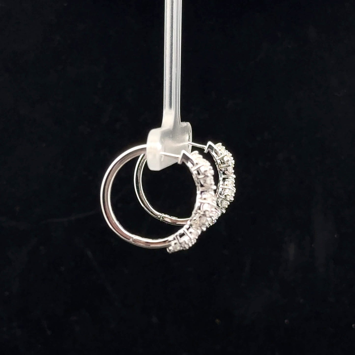 Triple Hoop 2ctw H/I - 14KW - Natural Diamond - 52054