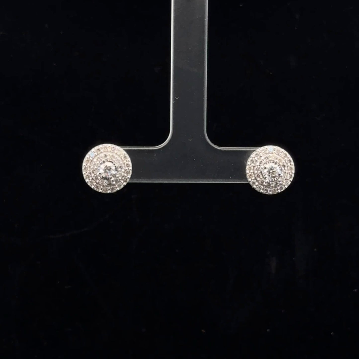 Triple Halo 1ctw G/SI2 - 10KW - Natural Diamond - 52060