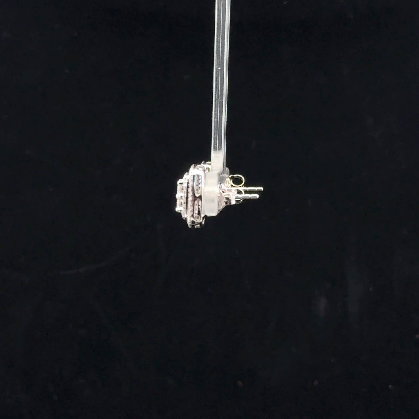 Square halo 1.5ctw F/SI2 - 10KW - Natural Diamond - 52058