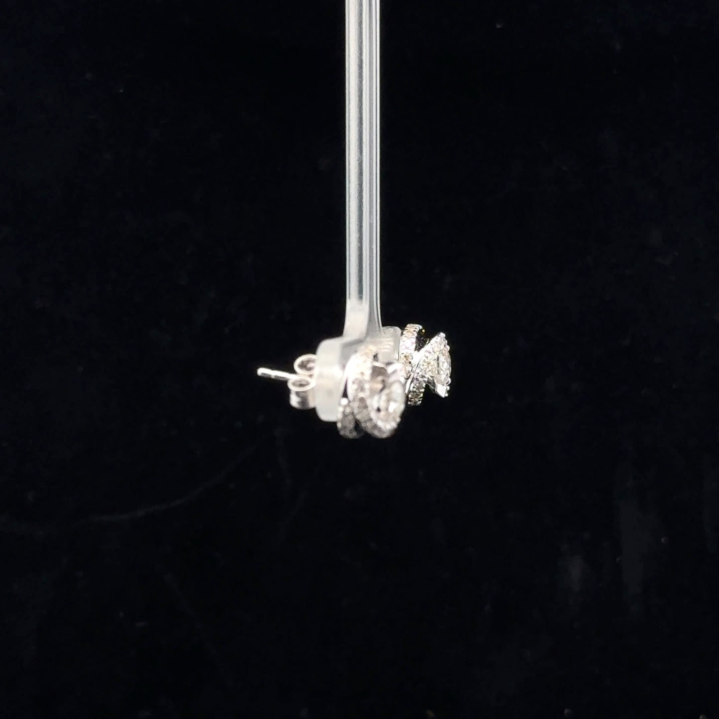 Swirl Studs 1ctw 0.80ct G/I1 - 10KW - Natural Diamond - 52061