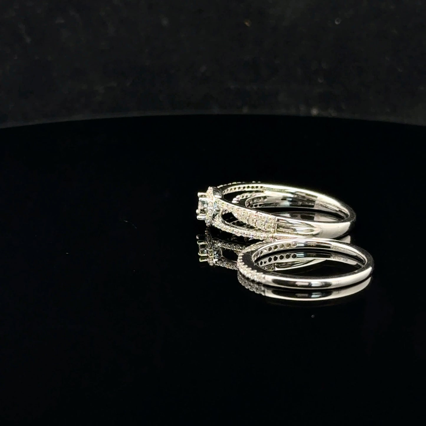 Split Bridal Set 0.75ctw 0.20ct G/SI1 - 10KW - Natural Diamond - 52064