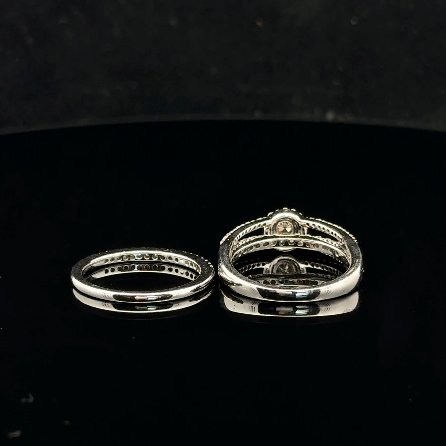 Split Bridal Set 0.75ctw 0.20ct G/SI1 - 10KW - Natural Diamond - 52064