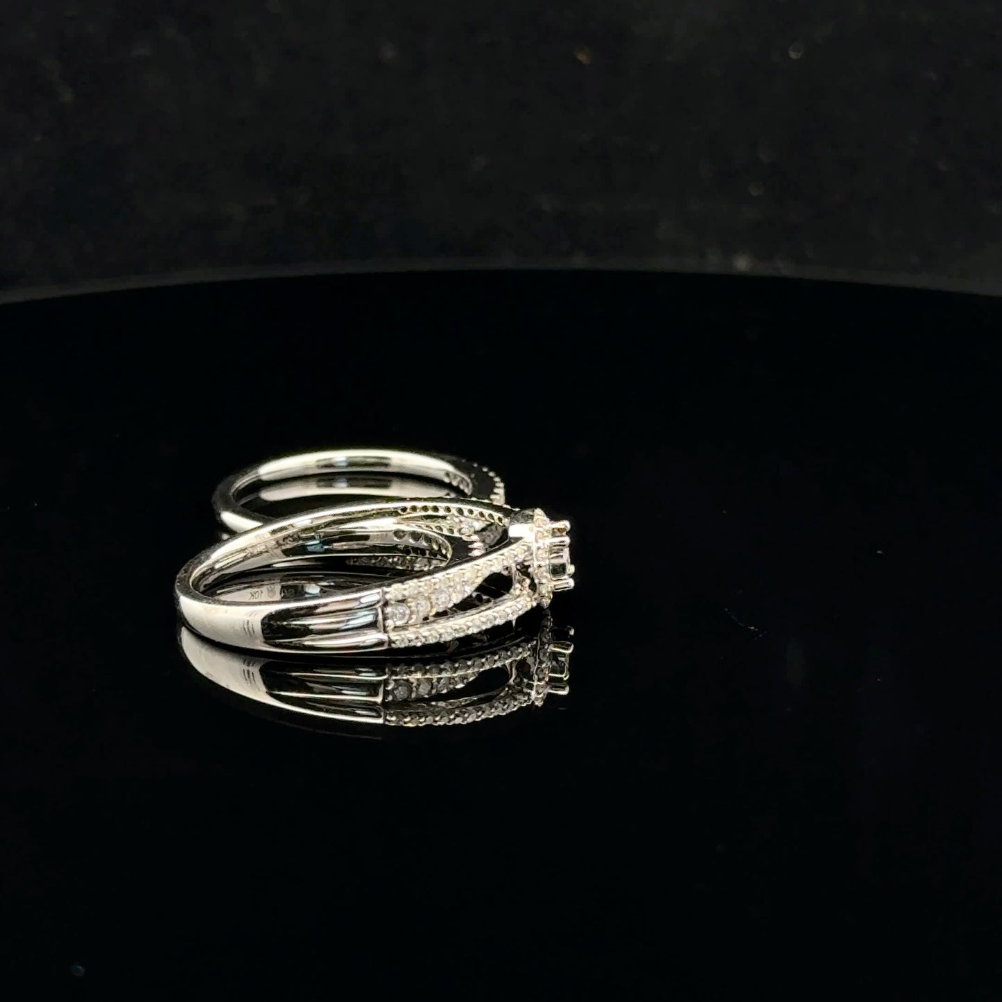 Split Bridal Set 0.75ctw 0.20ct G/SI1 - 10KW - Natural Diamond - 52064