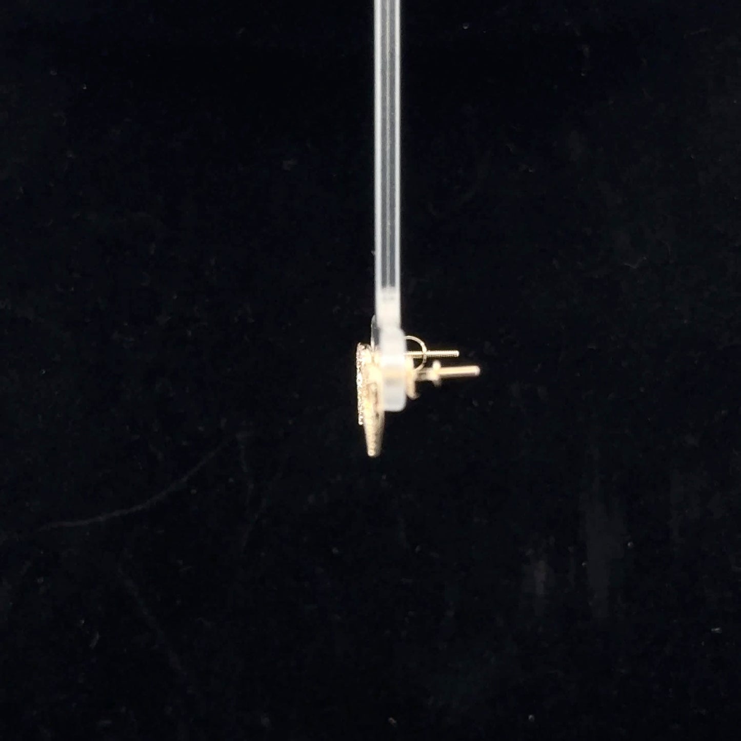 Heart Studs 0.15ctw H/I1 - 10KY - Natural Diamond - 52068