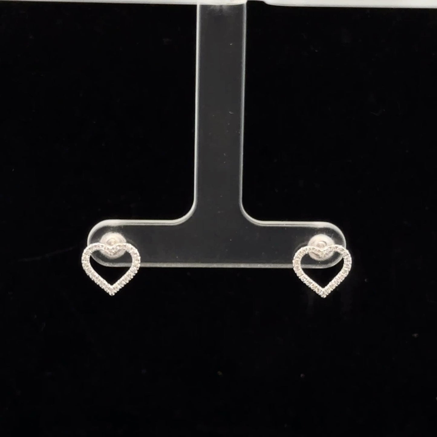 Heart Studs 0.15ctw H/I1 - 10KW - Natural Diamond - 52067