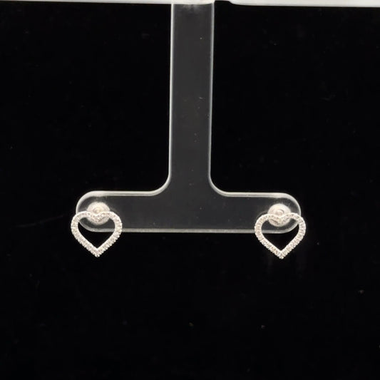 Heart Studs 0.15ctw H/I1 - 10KW - Natural Diamond - 52067