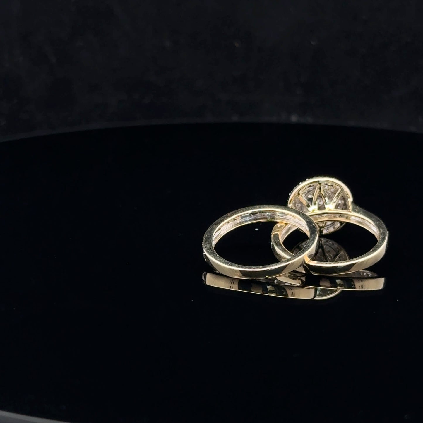 Round Bridal Set 1ctw G/SI2 - 10KY - Natural Diamond - 52073