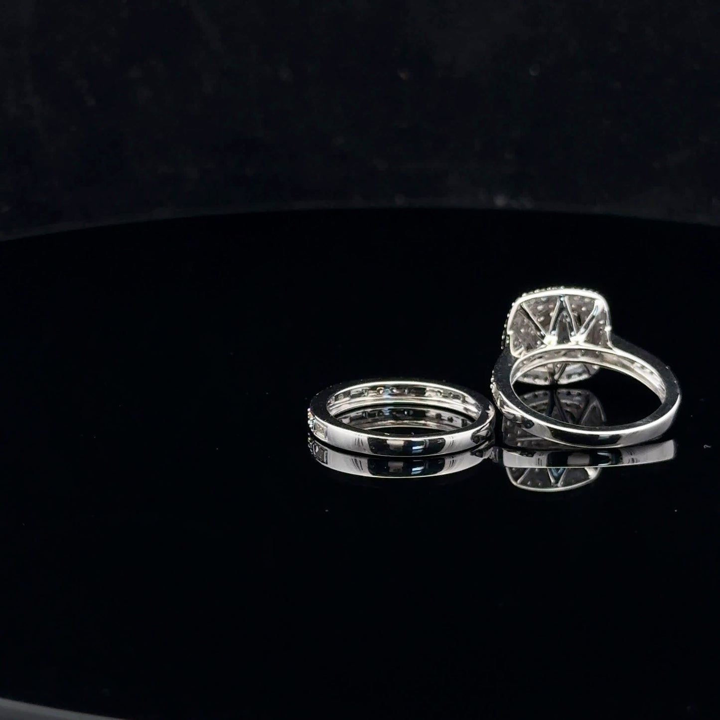 Square Bridal Set 1ctw G/SI2 - 10KW - Natural Diamond - 52072