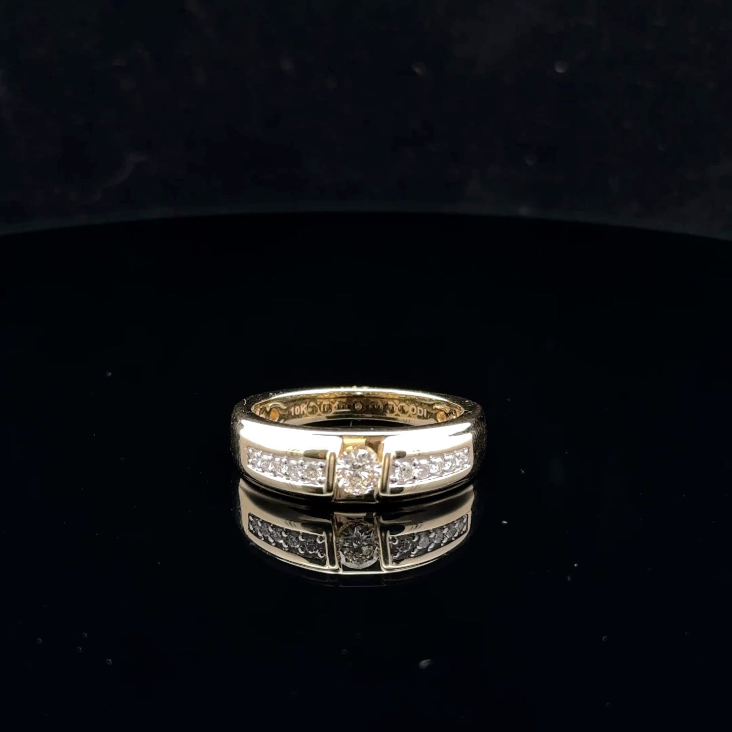Natural Diamond - 10KY - Round Men's - 53001
