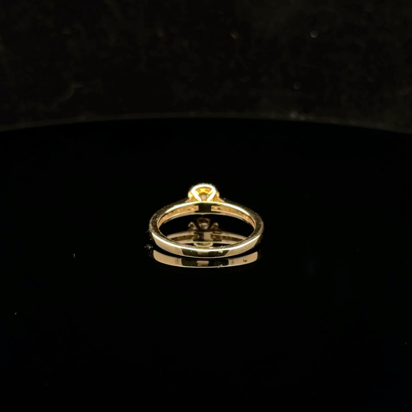0.50ctw 0.25ct G/SI1 #7 Four Prong Halo - 14KY - Natural Diamond - 53002