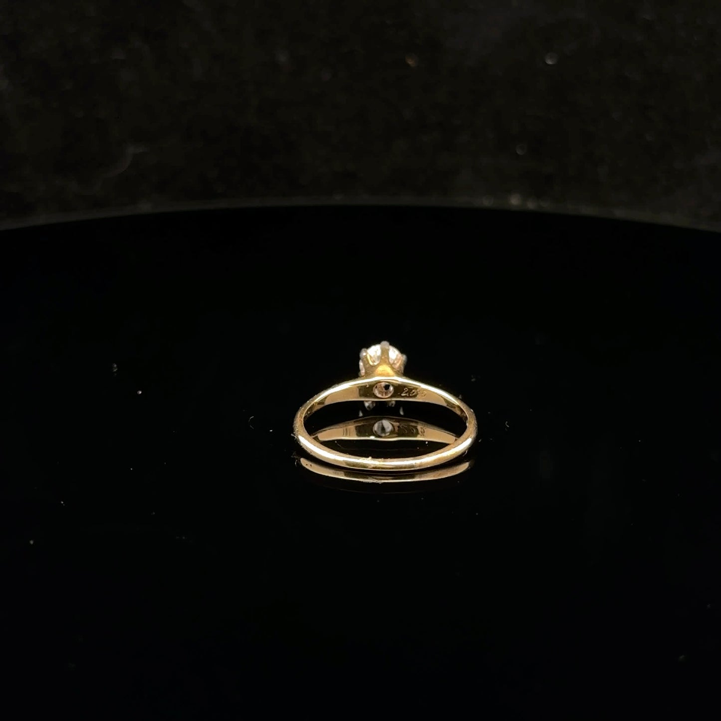 0.40ct F/SI2 #6 Solitaire - 14KY - Natural Diamond - 53005