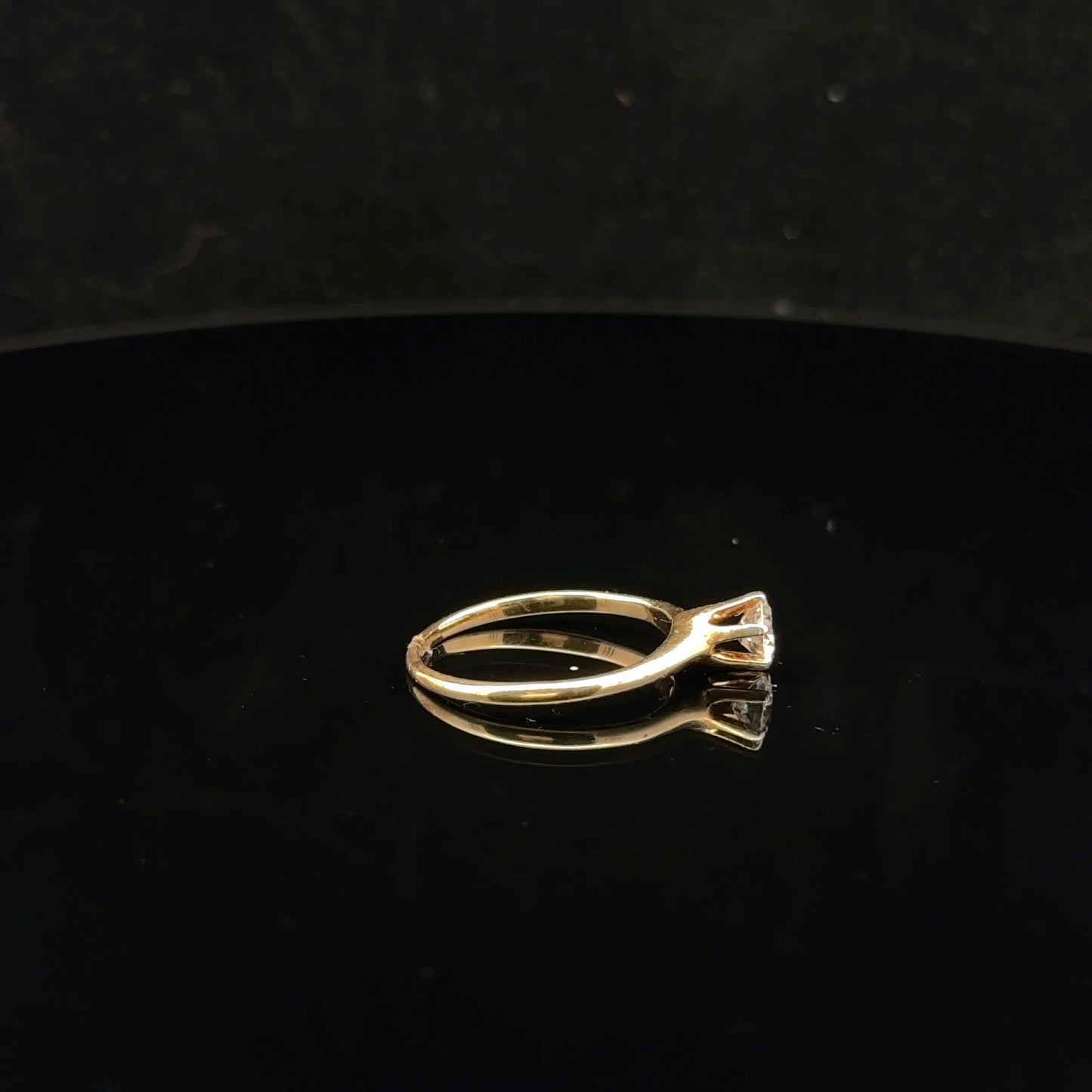 0.40ct F/SI2 #6 Solitaire - 14KY - Natural Diamond - 53005
