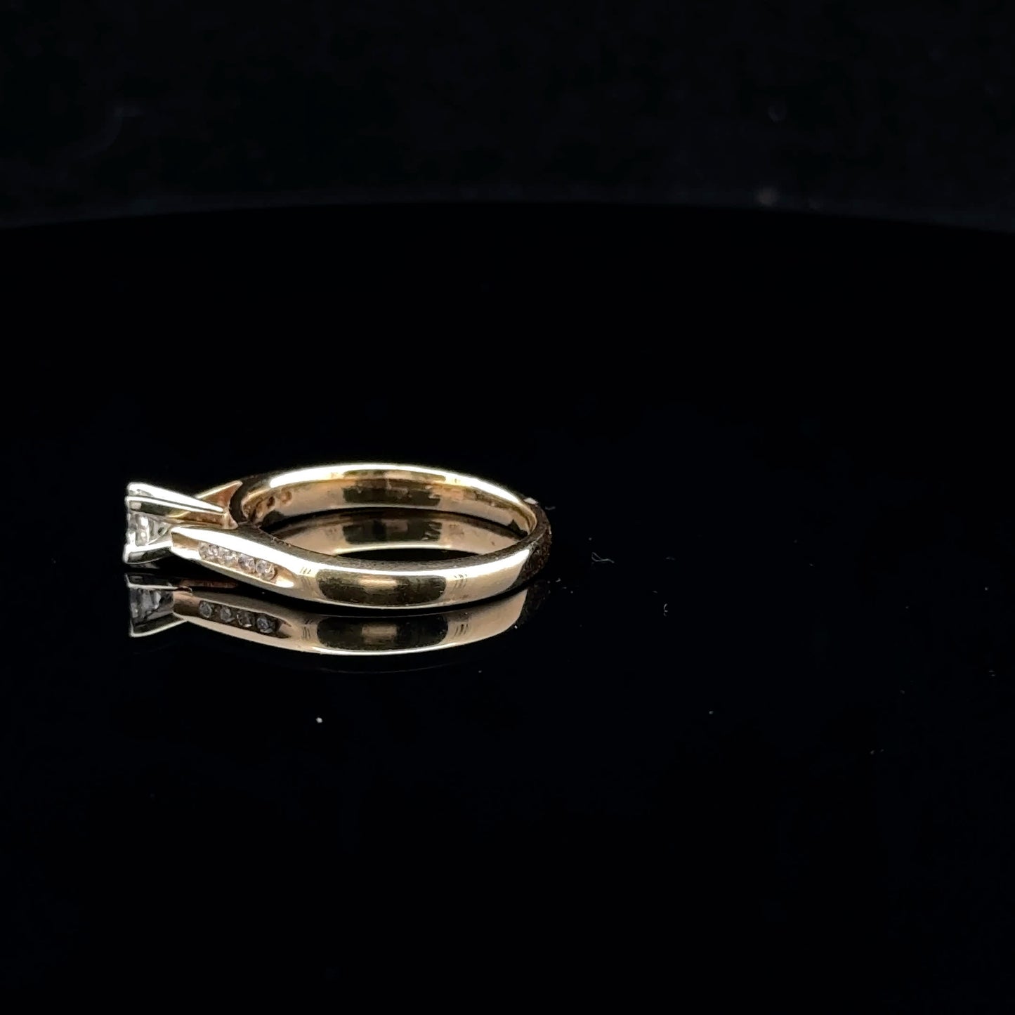 0.40ctw 0.30ct F/SI1 #7 Princess Side - 14KY - Natural Diamond - 53008