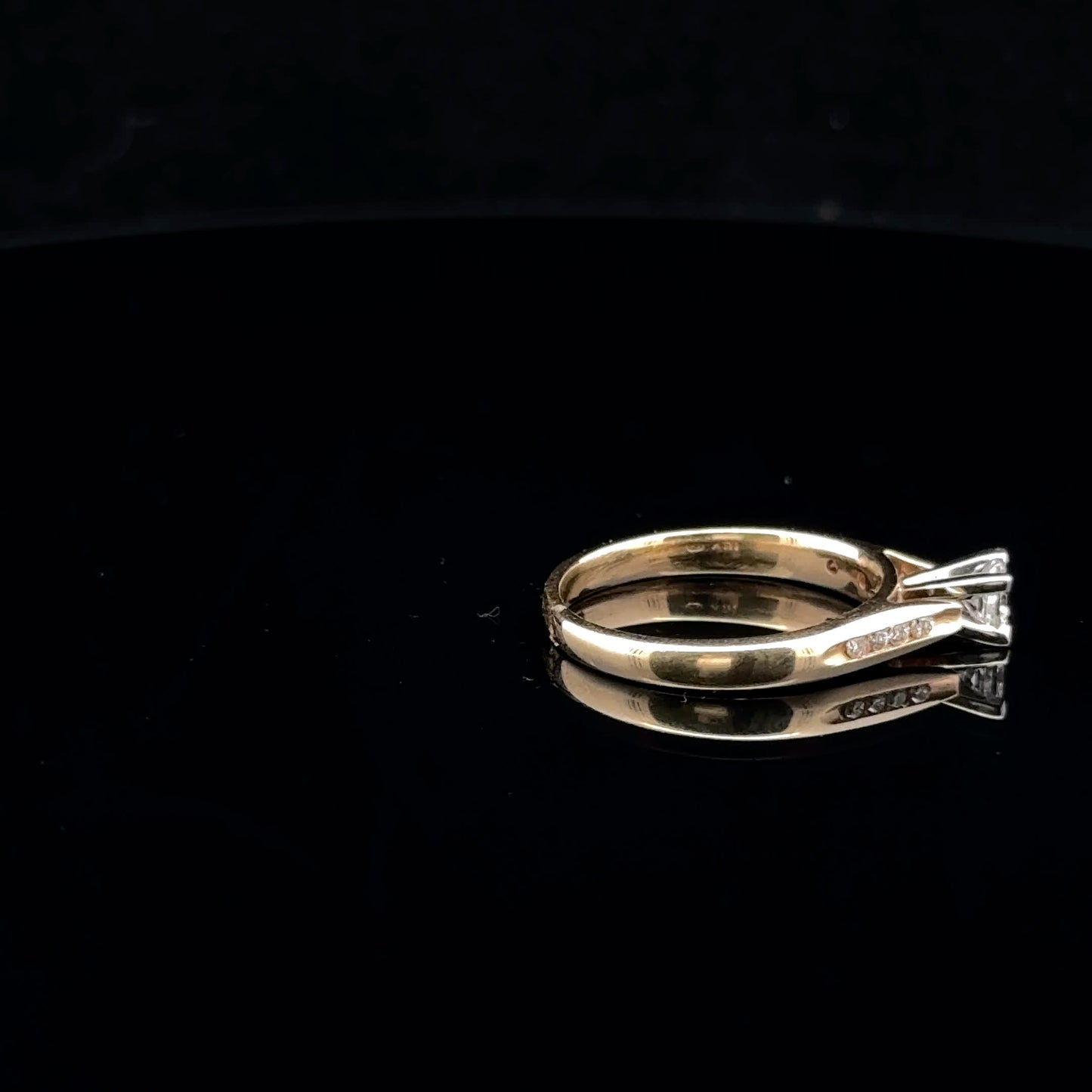 0.40ctw 0.30ct F/SI1 #7 Princess Side - 14KY - Natural Diamond - 53008