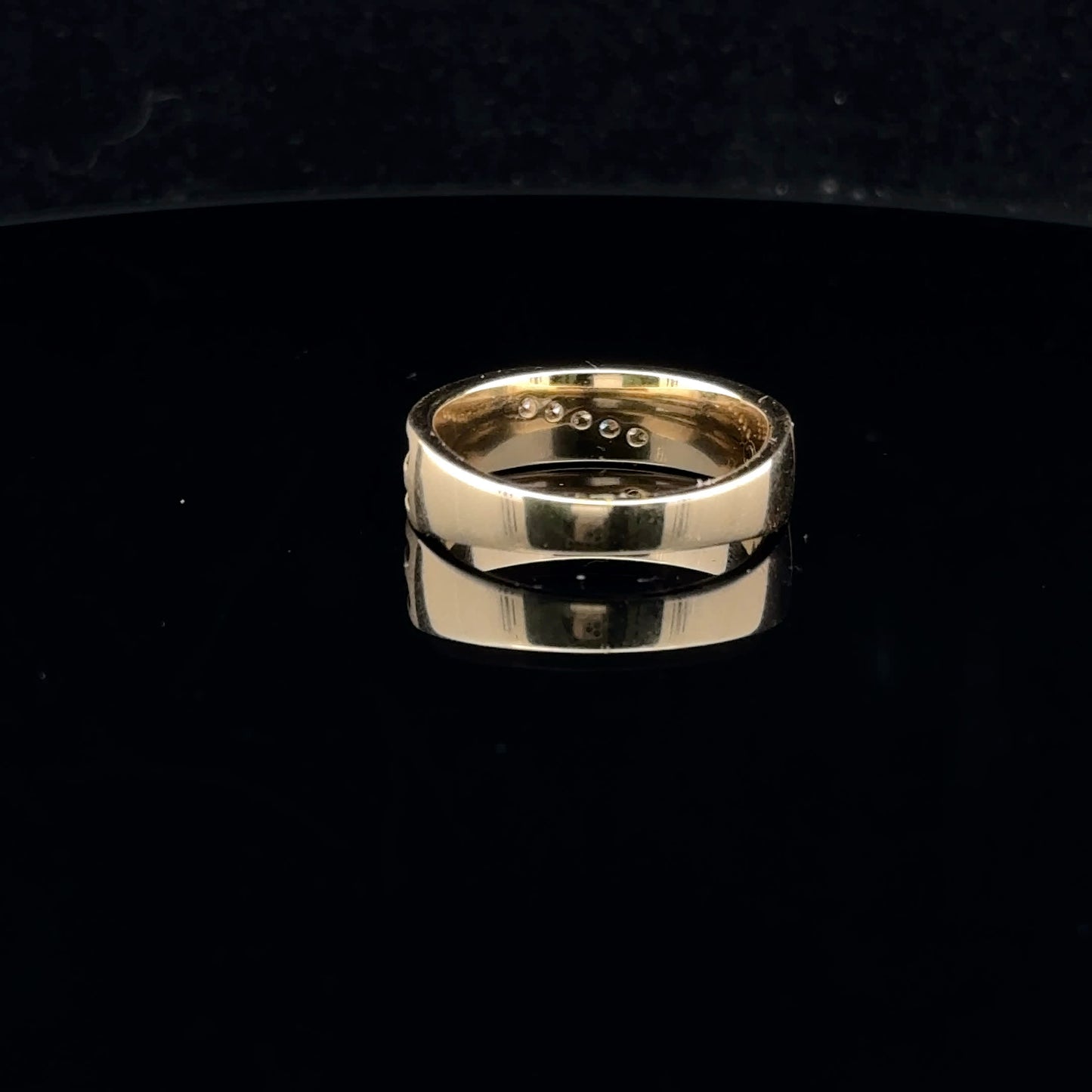 0.17ctw G/Si1 #9.5 5 Stone Men's - 10KY - Natural Diamond - 53011