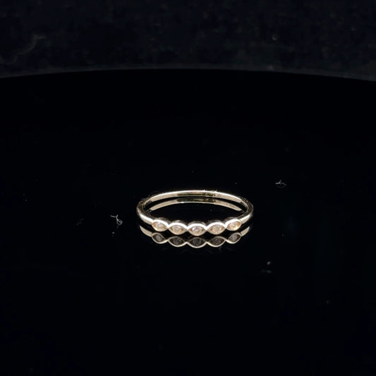 0.06ctw G/Si2 #6 Five Stone Eye - 10KY - Natural Diamond - 53017