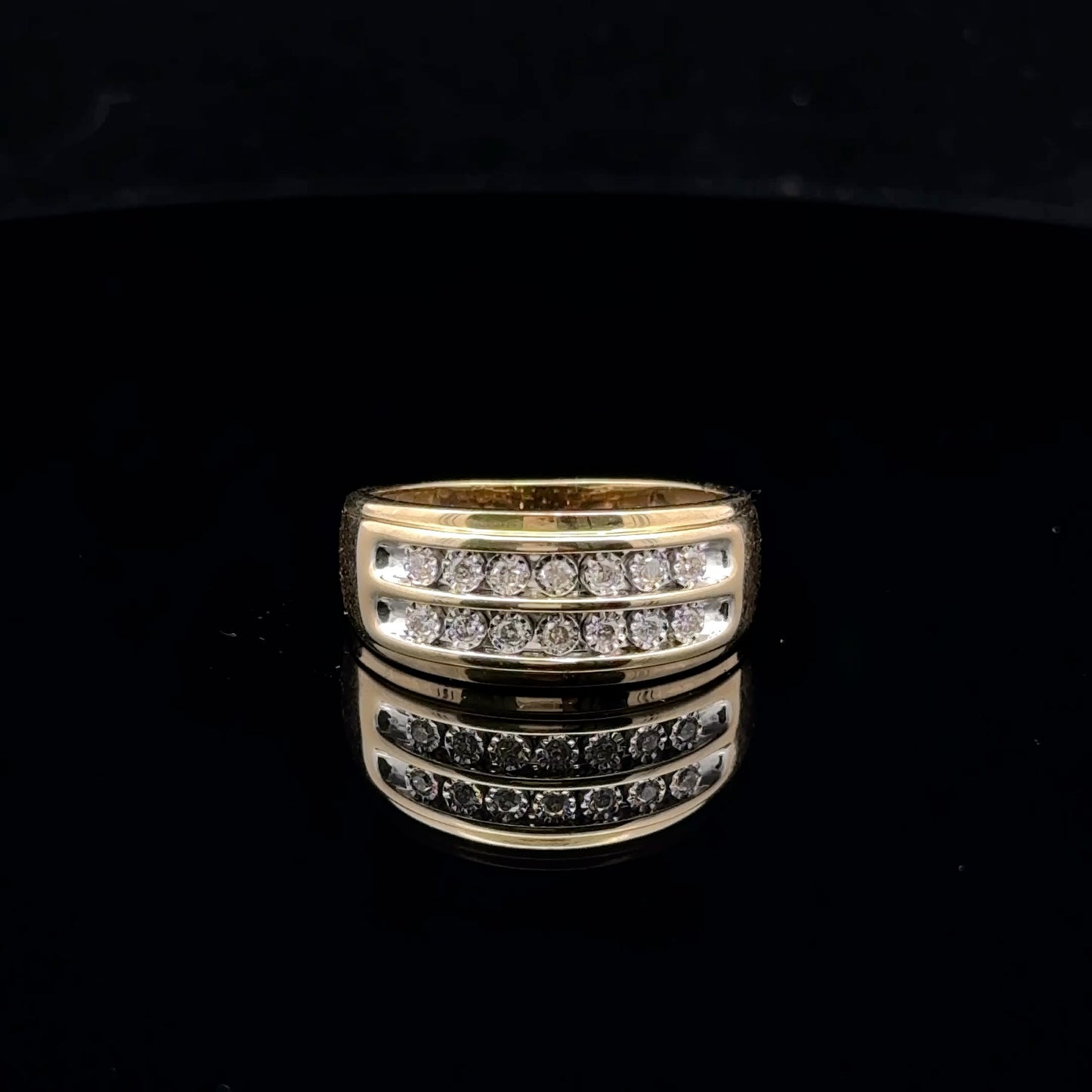 0.20ctw H/SI2 #9.5 Miracle Men's - 10KY - Natural Diamond - 53019