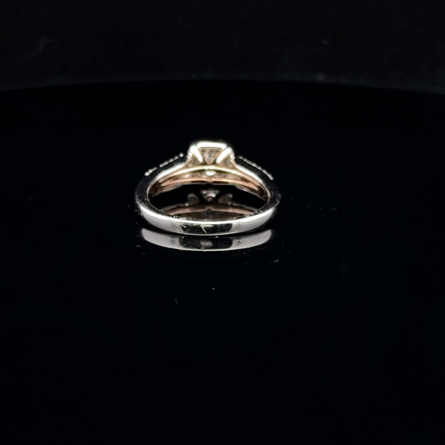 0.50ctw 0.25ct H/SI2 #7 Halo Two tone - 14KW/R - Natural Diamond - 53020