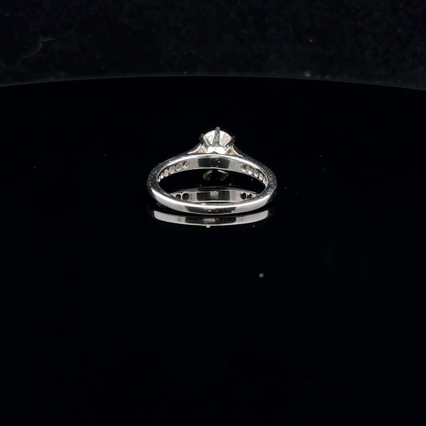 0.99ctw 0.75ct G/VS2 #6.5 Six Prong Side - 14KW - Natural Diamond - 53028