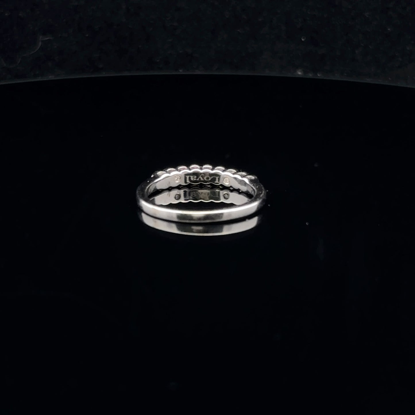 0.25ctw F/SI2 #6.5 Bezel Band - 14KW - Natural Diamond - 53032