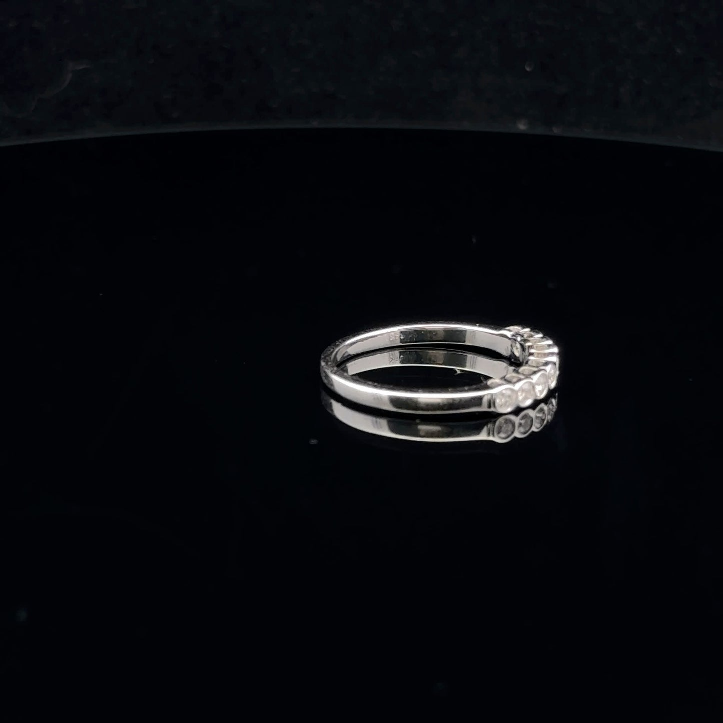 0.25ctw F/SI2 #6.5 Bezel Band - 14KW - Natural Diamond - 53032