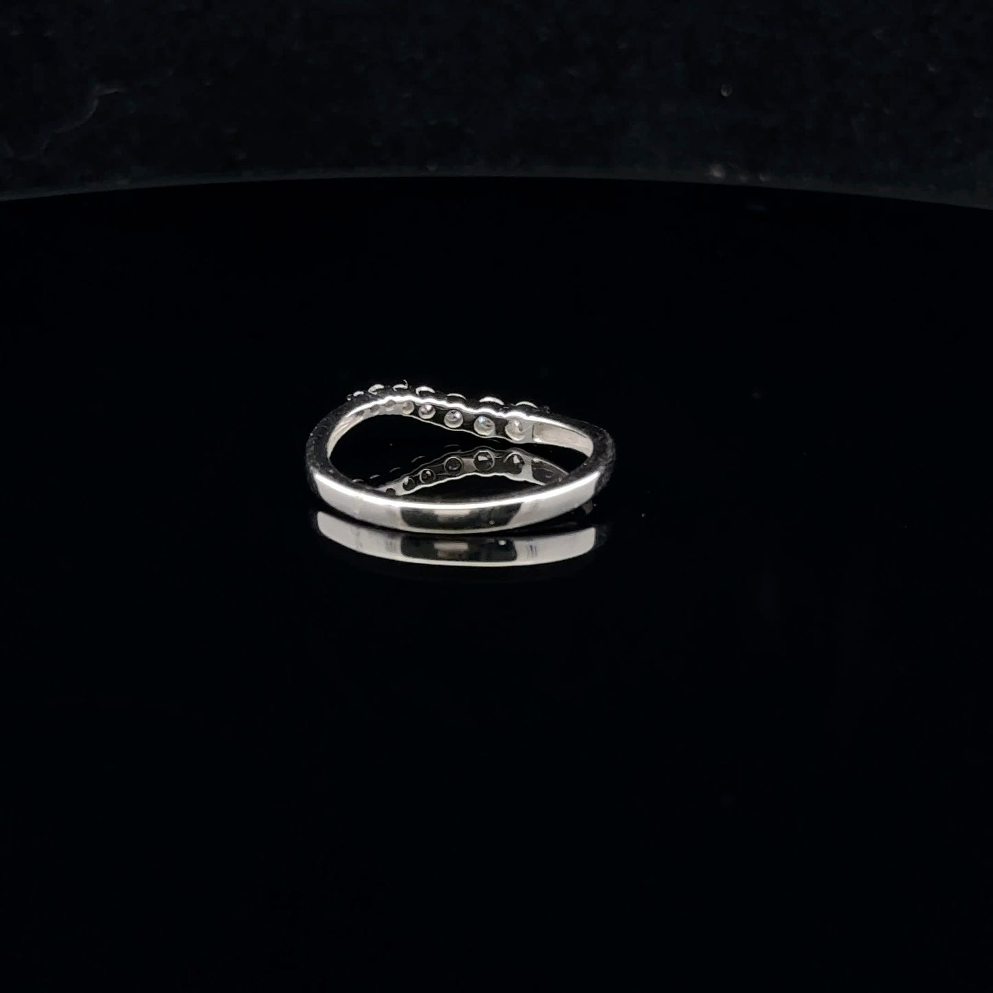 0.25ctw G/SI2 #7 Journey Band - 14KW - Natural Diamond - 53037