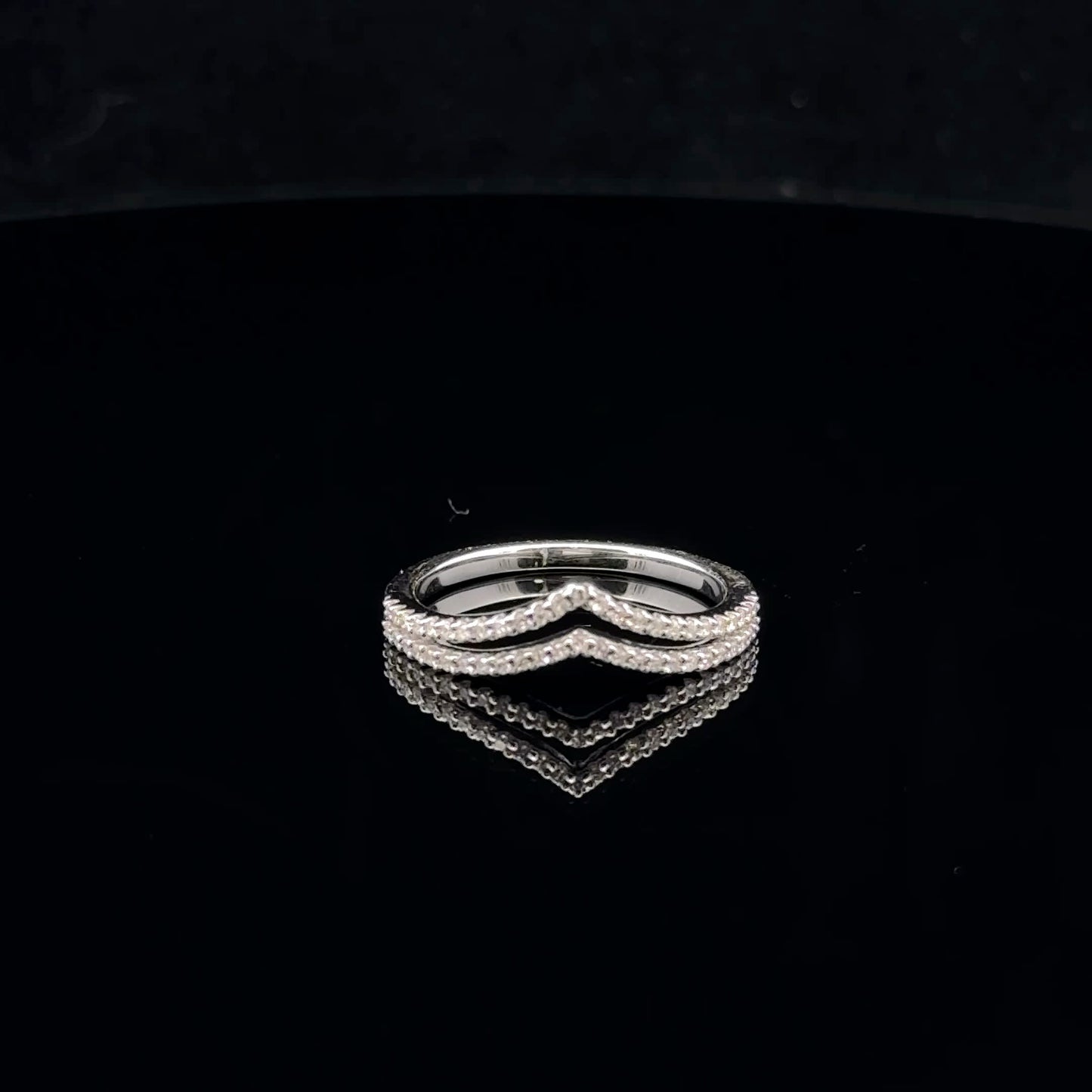 0.15ctw G/I1 #6.6 Double V Band - 10KW - Natural Diamond - 53039