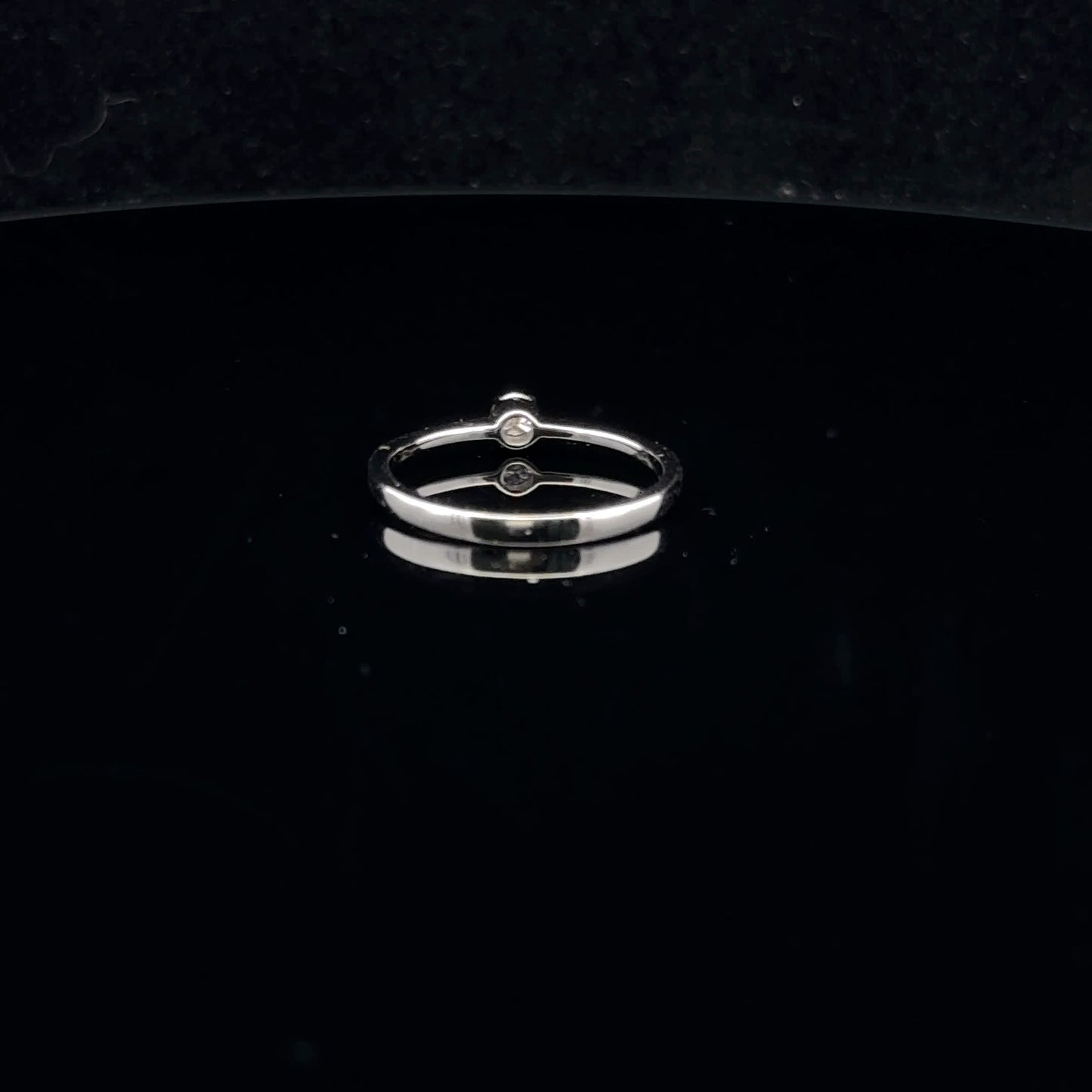 0.12ct G/SI1 #6 Promise Ring - 14KW - Natural Diamond - 53044