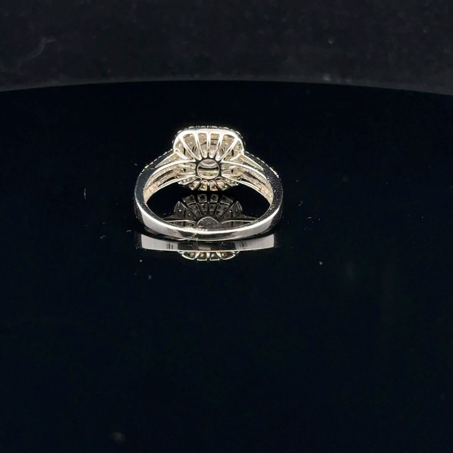 1ctw 0.38ct H/SI2 #8 Double Halo - 14KW - Natural Diamond - 53051