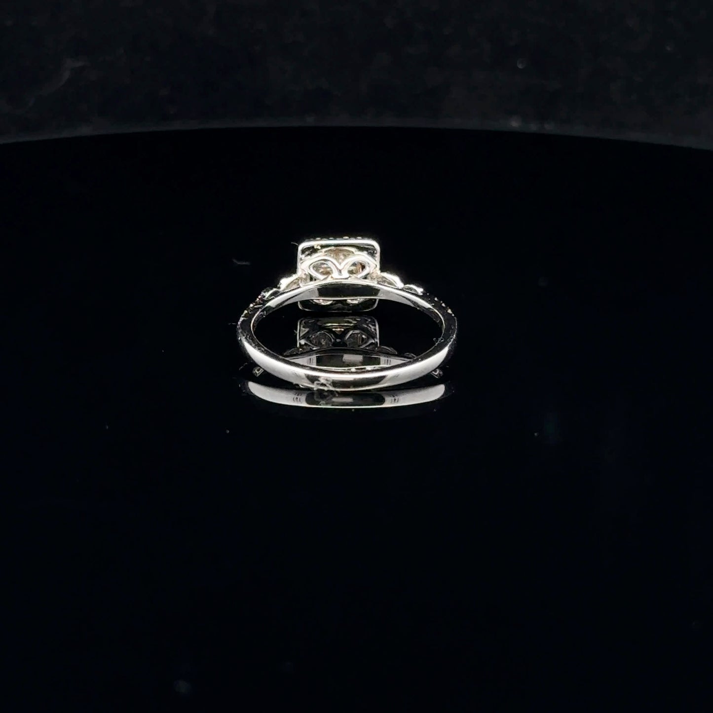 0.50ctw G/SI1 #7 Princess Halo - 14KW - Natural Diamond - 53054