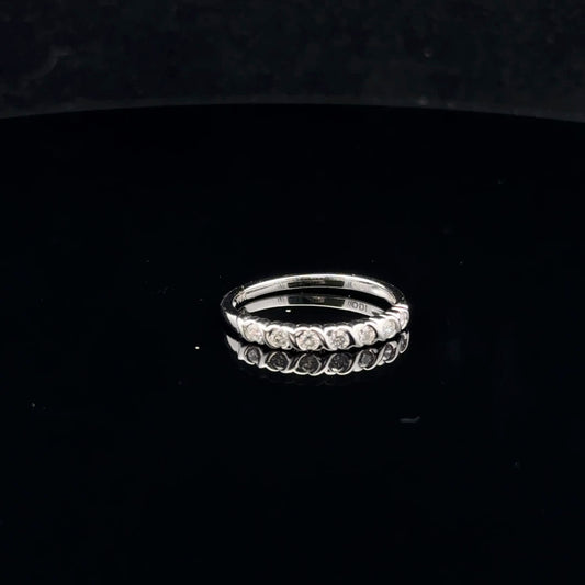 0.25ctw G/Si1 #7 Woven Band - 10KW - Natural Diamond - 53058