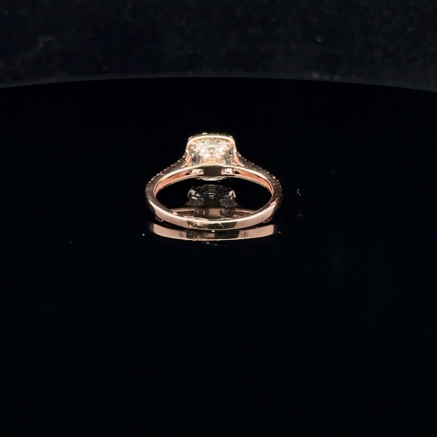 1ctw 0.33ct G/SI2 #7 Round Halo - 10KR - Natural Diamond - 53060