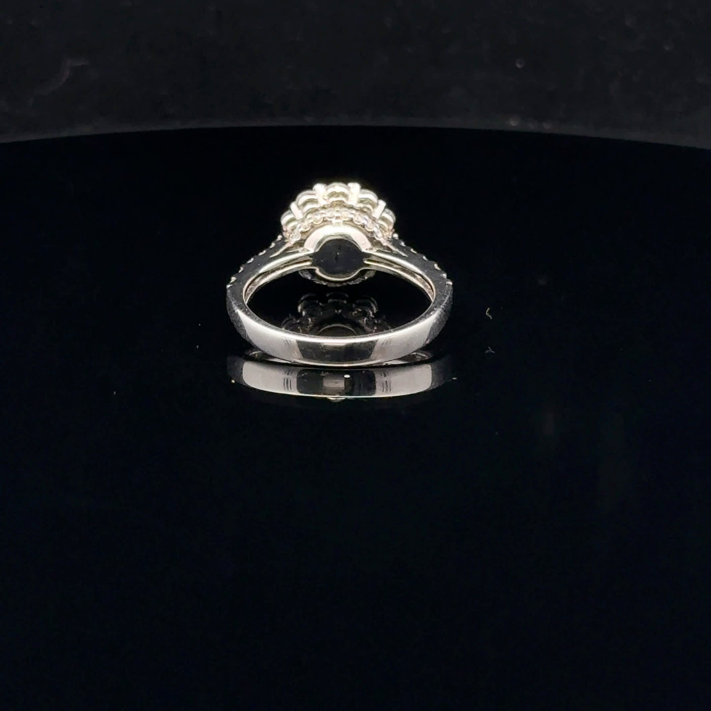 1.65ctw 0.75ct F/SI2 #7 Flower Halo - 14KW - Natural Diamond - 53061