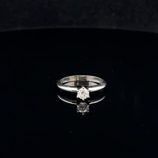 0.25ct G/SI1 #6 Solitaire - 14KW - Natural Diamond - 53065