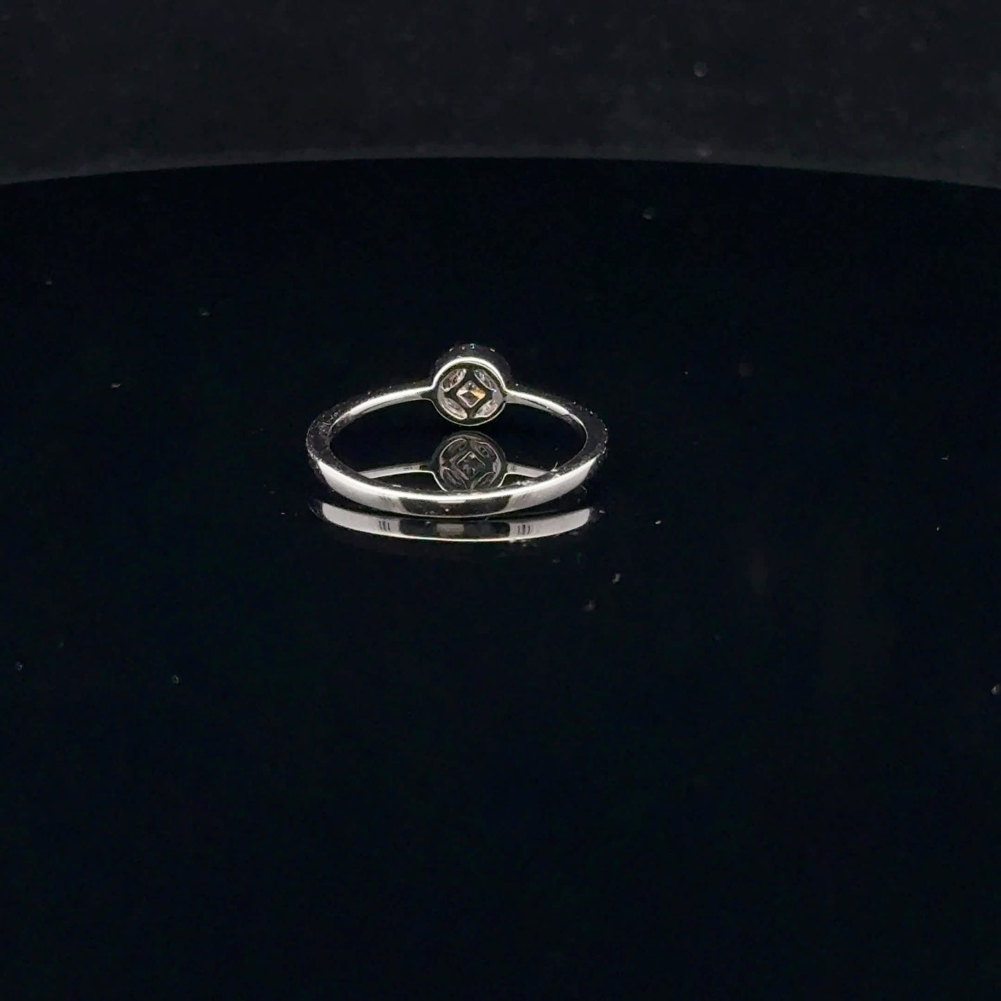 0.165ctw 0.11ct G/SI1 #6 Mini Halo Promise - 14KW - Natural Diamond - 53079