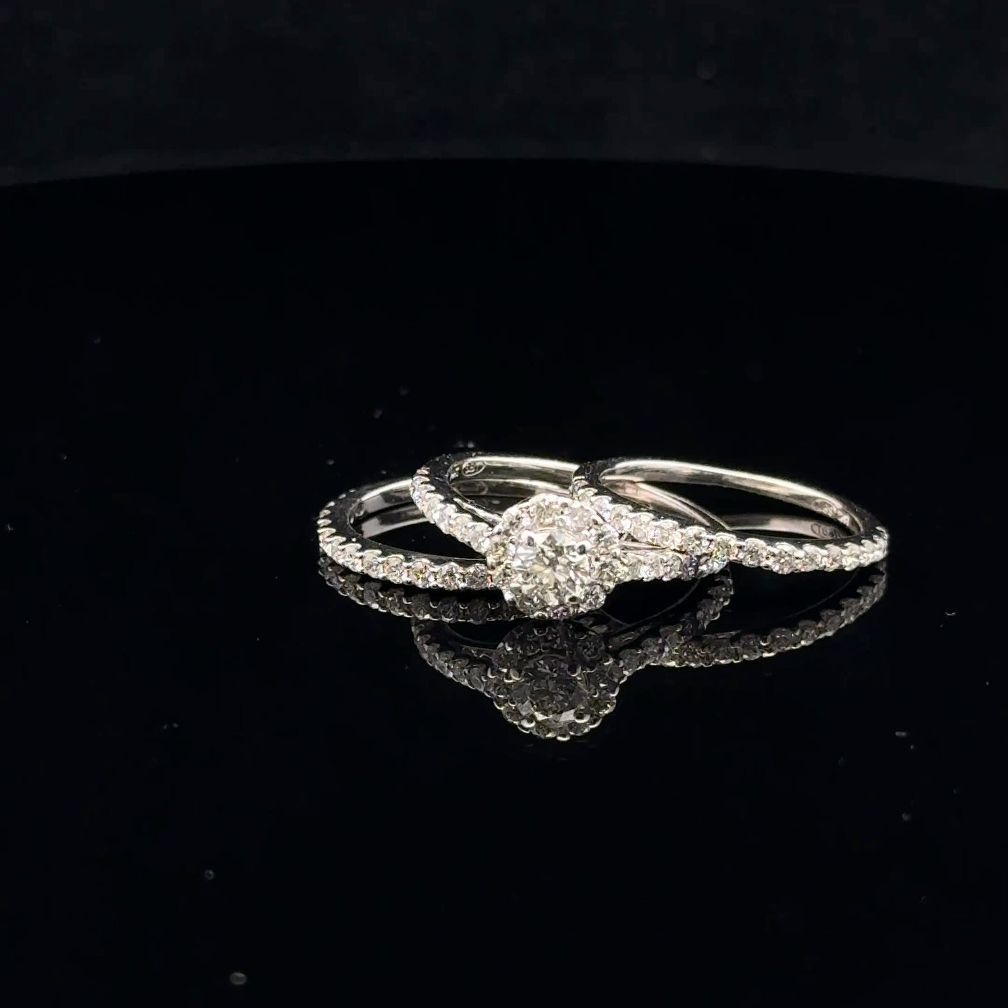 1.50ctw 0.33ct G/SI1 #5 Triple Halo - 14KW - Natural Diamond - 53081