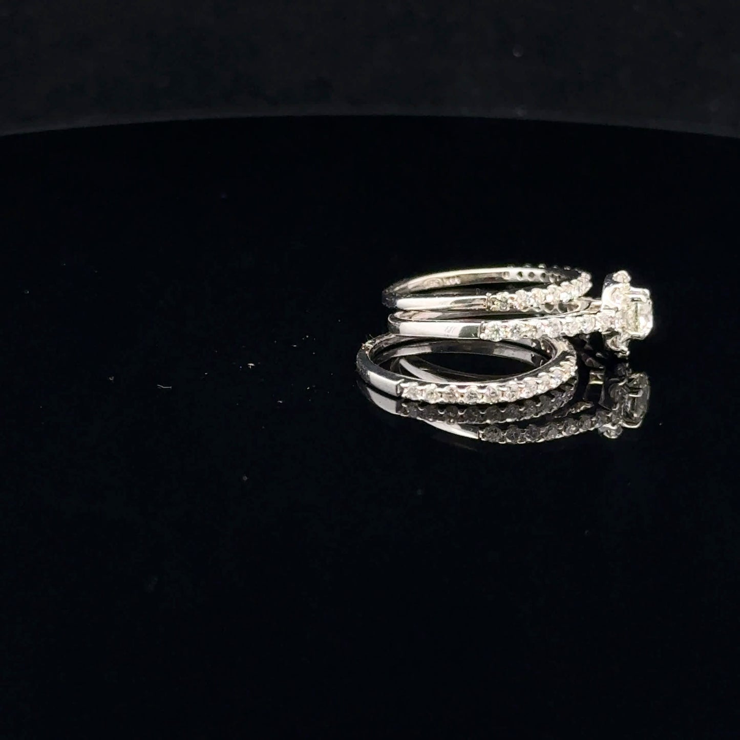 1.50ctw 0.33ct G/SI1 #5 Triple Halo - 14KW - Natural Diamond - 53081