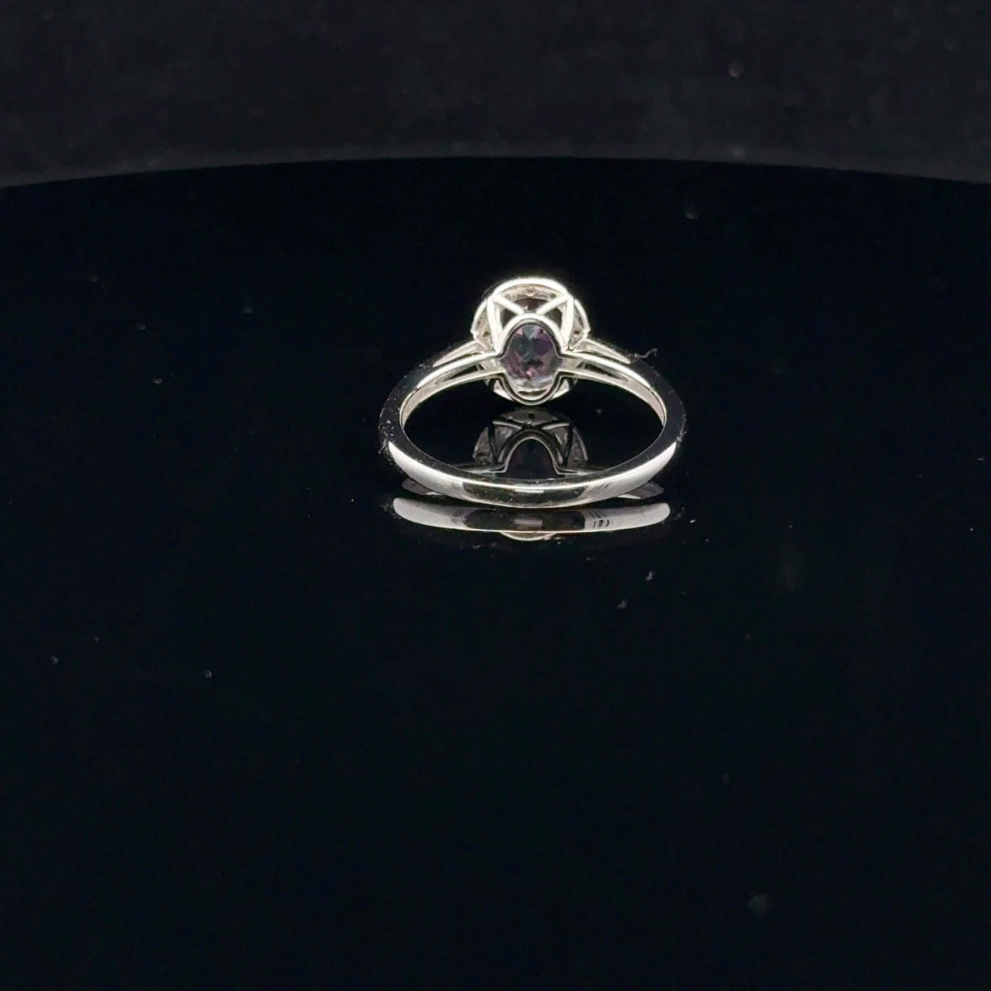 0.08ct Diamond #7 Mystic Topaz - 14KW - Natural Stone - 53082