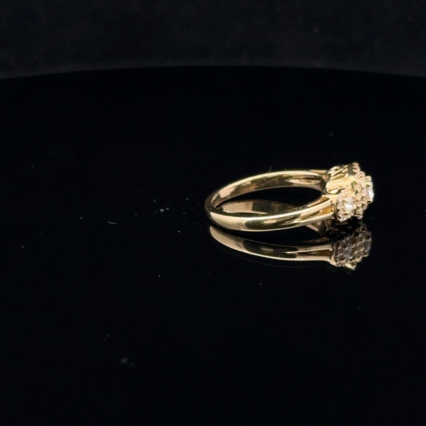 0.50ctw 0.20ct G/SI2 #7 PPF Halo - 10KY - Natural Diamond - 53085