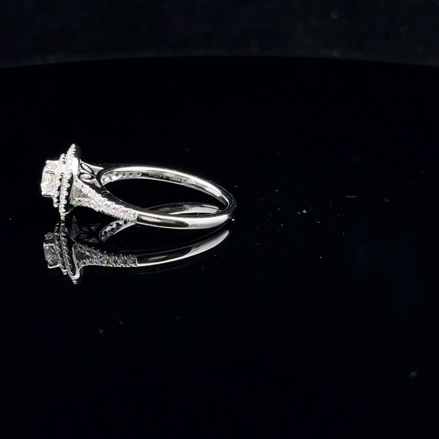 0.75ctw 0.33ct G/VS2 #7 Double Halo Cushion - 14KW - Natural Diamond - 53087