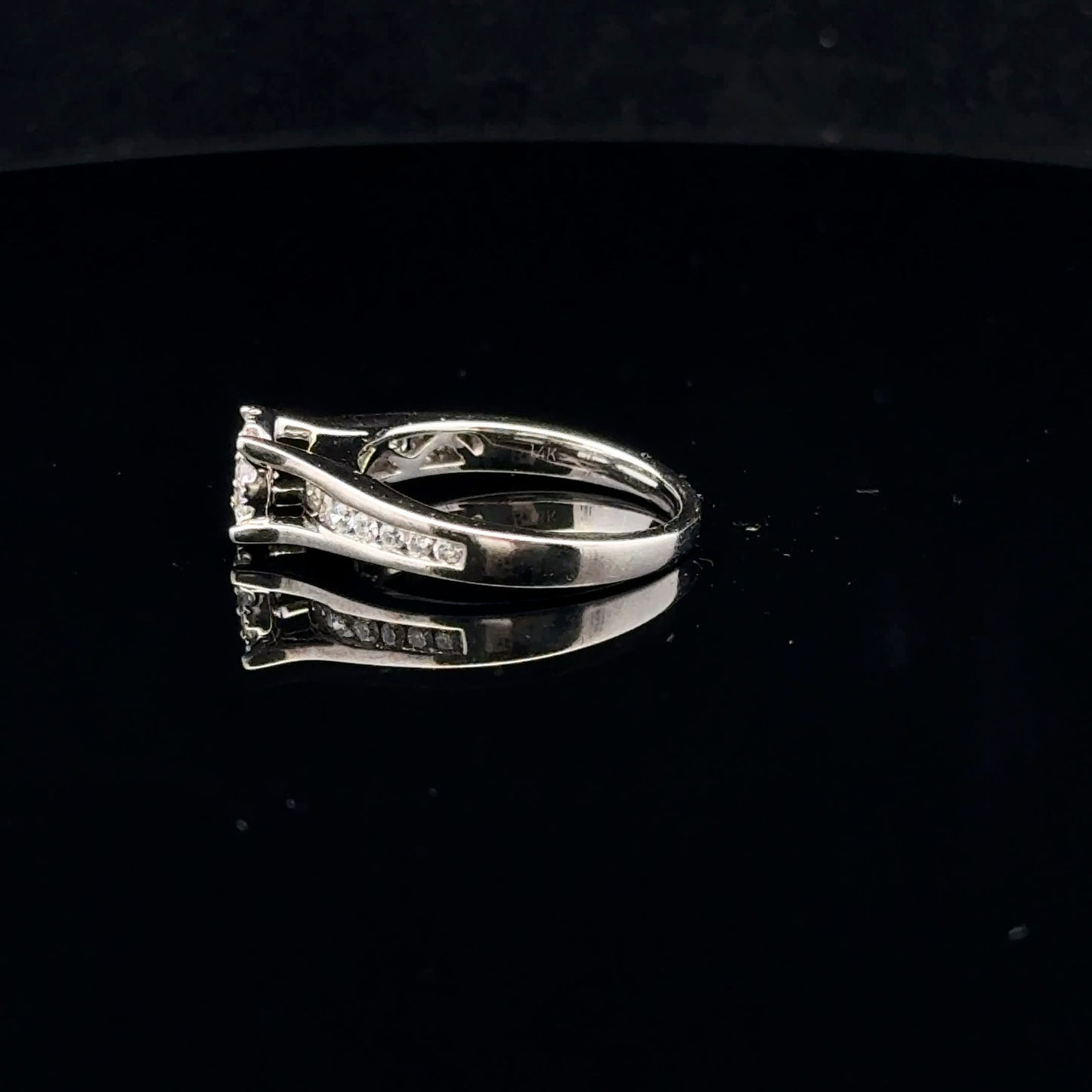 0.45ctw 0.20ct G/SI2 #7 Four Prong Bridal - 14KW - Natural Diamond - 53092